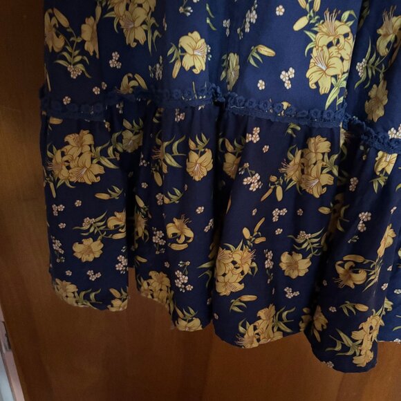 ModCloth x Collectif Retro Twee Floral Sleeveless Midi Swing Dress Size XL - Picture 4 of 10